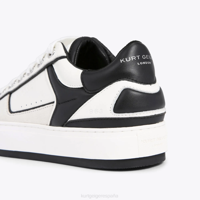 Kurt Geiger hombres banco sur de londres 2LPR593 | calzados blanco negro